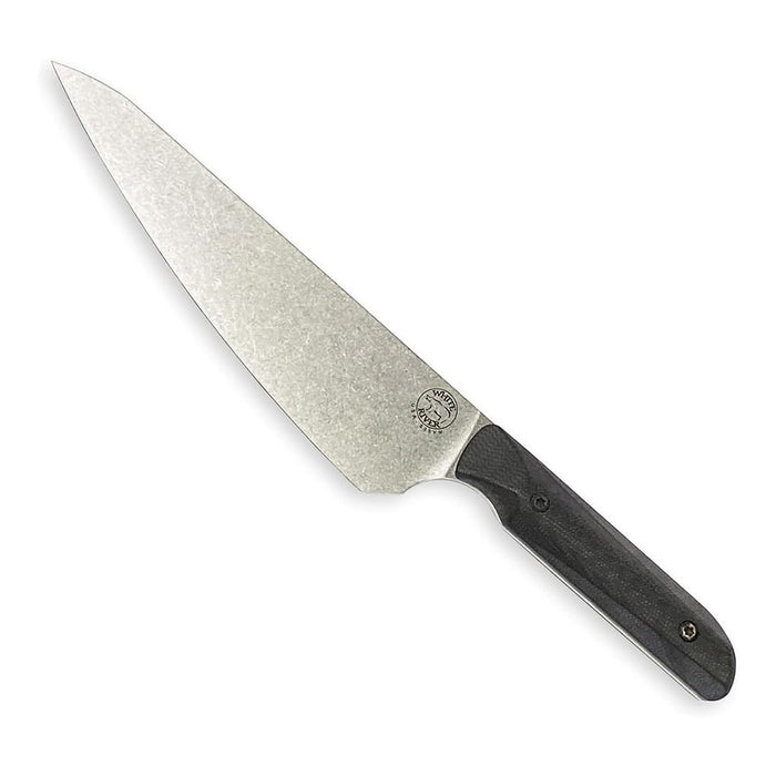 White River	Black Maple and Richlite Handle Silver Knives Drop Point CPM S35VN Fixed Blade Knife - WRLMC-GBL