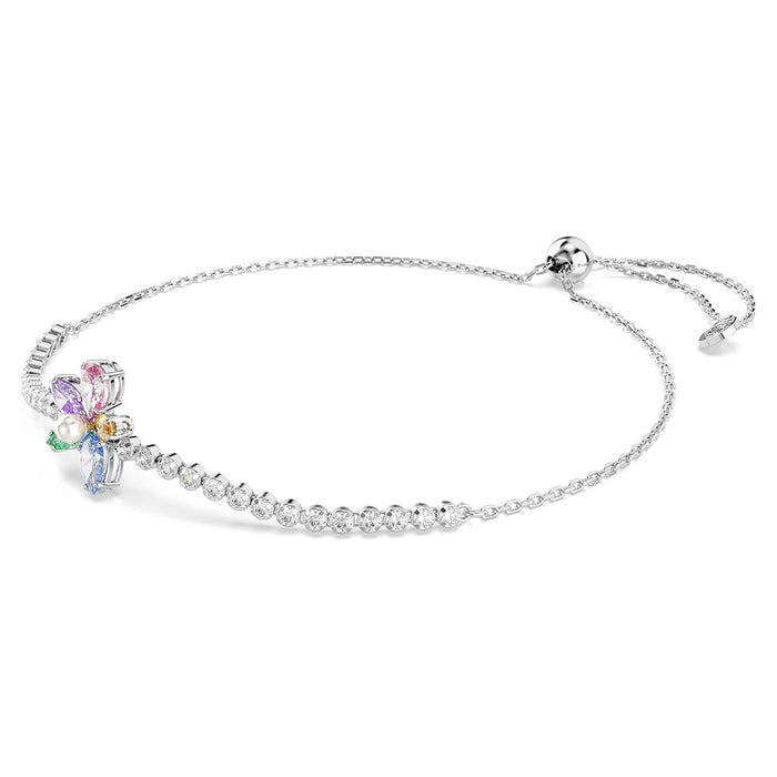 Swarovski Women's Multicolor Mixed Cut Flower Rhodium Plated  Ariana Grande x Bracelet - 5749187