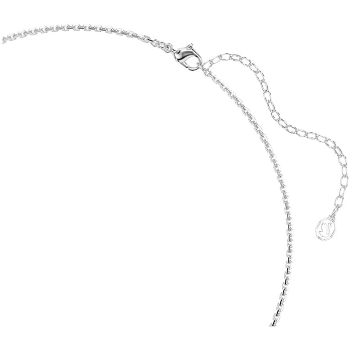 Swarovski Women's White Rhodium Plated Heart with Arrow Idyllia Necklace - 5743411