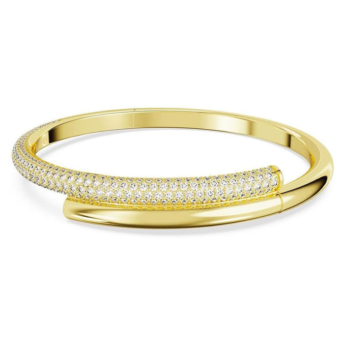 Swarovski Women's Gold-Tone Finish, Small Crystal Dextera Bangle Bracelet - 5674980