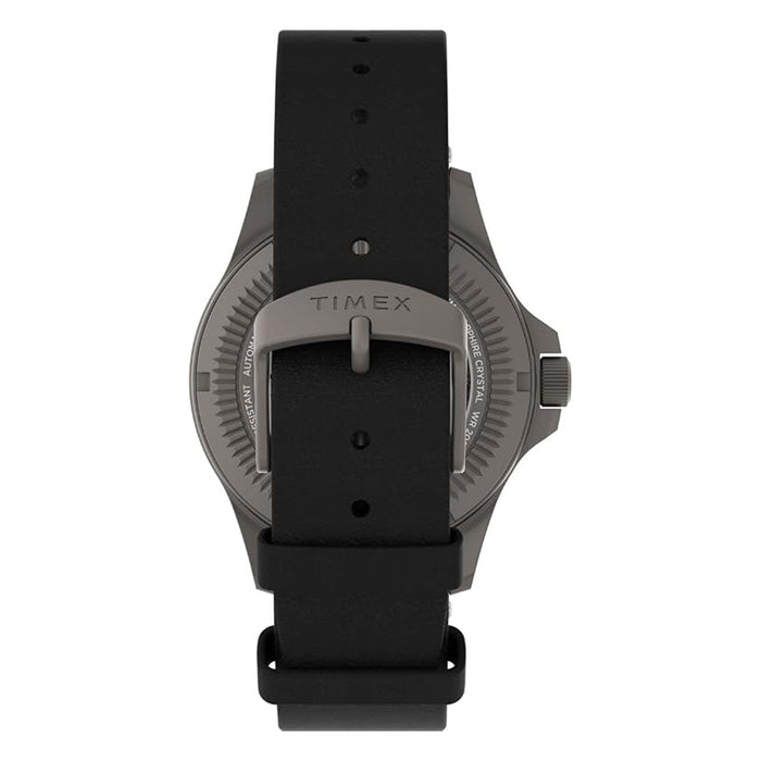 Timex Men's Black Dial Titanium Case Leather Band Expedition North Titanium 41mm Automatic Watch - TW2V54000