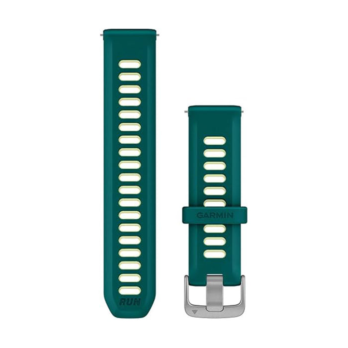 Garmin Unisex Teal Green/Citron Silicone 20 MM Quick Release Watch Band - 010-11251-B8