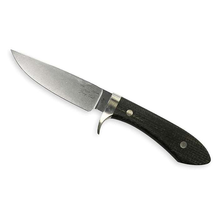 White River Black Alloy Steel Handle 4.4" Silver Knives Sendero Classic Fixed Blade Knife - WRJF-SC-BBL