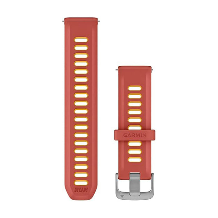 Garmin Unisex Red Pink/Mango Silicone 20 MM Quick Release Watch Band - 010-11251-B9