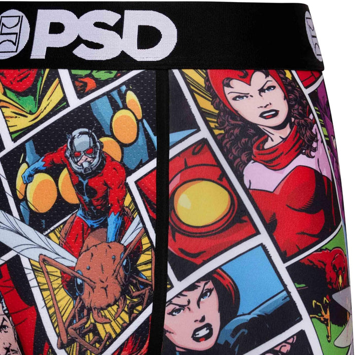 PSD Men's Multicolor Marvel Comic Boxer Briefs Underwear - 423180201-MUL