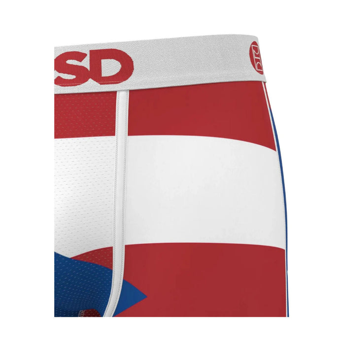 PSD Men's Multicolor Puerto Rico 7 Inch Inseam Moisture-Wicking 4-Way Stretch Boxer Briefs Medium Underwear - 424180124-MUL-M