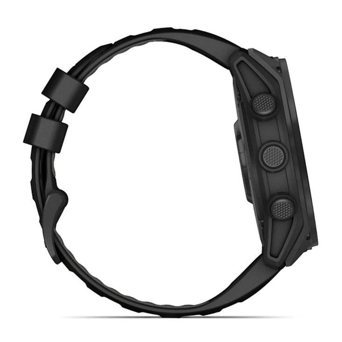 Garmin tactix® 8 51MM Unisex Black With Titanium Caseback And Black Silicone Band AMOLED Display Includes Applied Ballistics Ultralight™ Solver Premium Tactical GPS Smartwatch - 010-03406-00