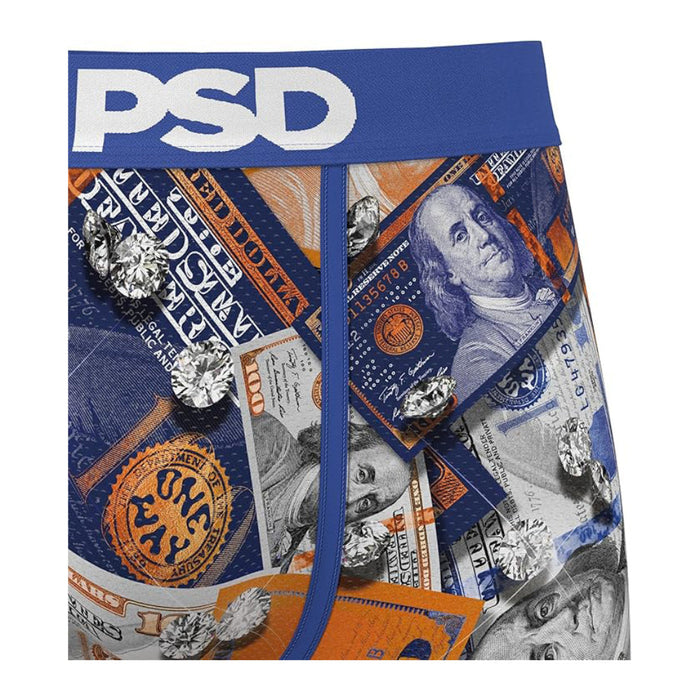 PSD Men's Multicolor Cement Money Boxer Brief Extra Large Underwear - 424180216-MUL-XL