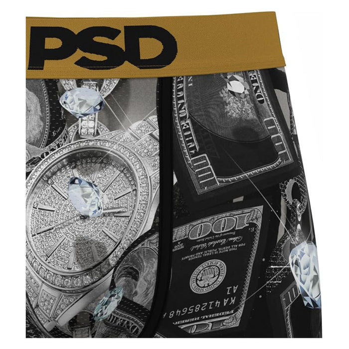 PSD Men's Multicolor Silver Bands Boxer Briefs Extra Large Underwear - 425180098-MUL-XL