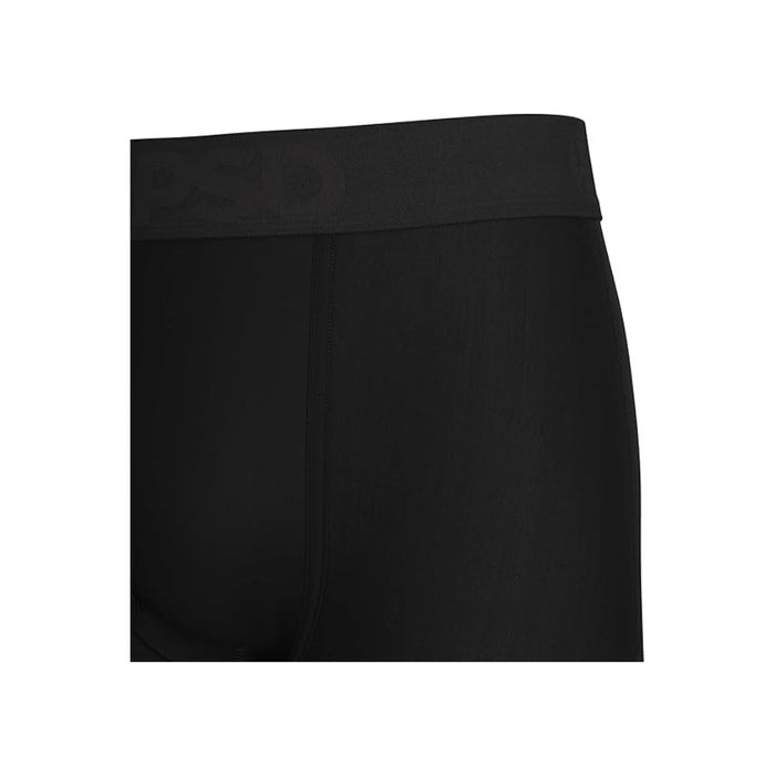 PSD Men's Black Solid Luxe Modal Boxer Briefs Small Underwear - 125180246-BLK-S