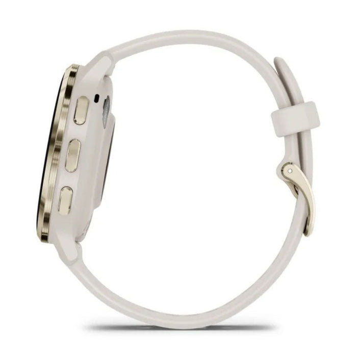 Garmin Venu 3S Ivory Silicone Band AMOLED Display Advanced Health and Fitness Features Up to 10 Days of Battery GPS Smartwatch - 010-02785-04