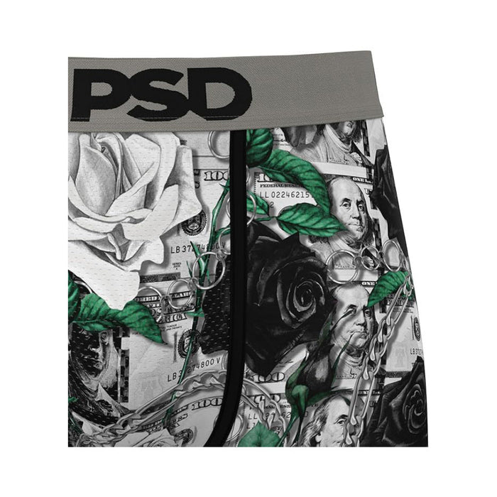 PSD Men's Multicolor Adorned Roses Boxer Briefs Extra Large Underwear - 424180066-MUL-XL