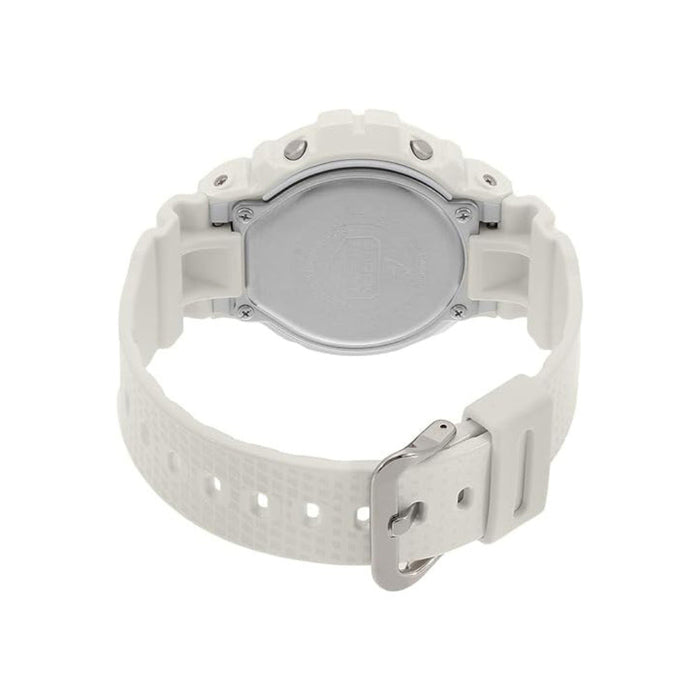 Casio Men's Black Dial White Resin Band G-Shock Digital Quartz Watch - DW-6900NB-7DR