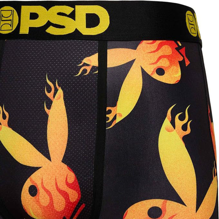 PSD Men's Multicolor Playboy Flames Boxer Briefs Underwear - 124180068-MUL