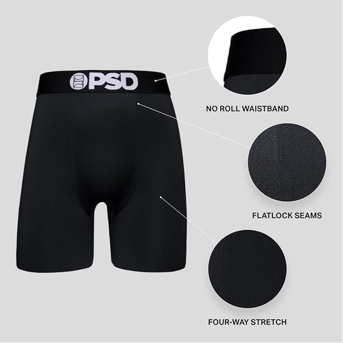 PSD Men's Multicolor Bugs Spiral  Boxer Briefs Underwear - 323180016-MUL