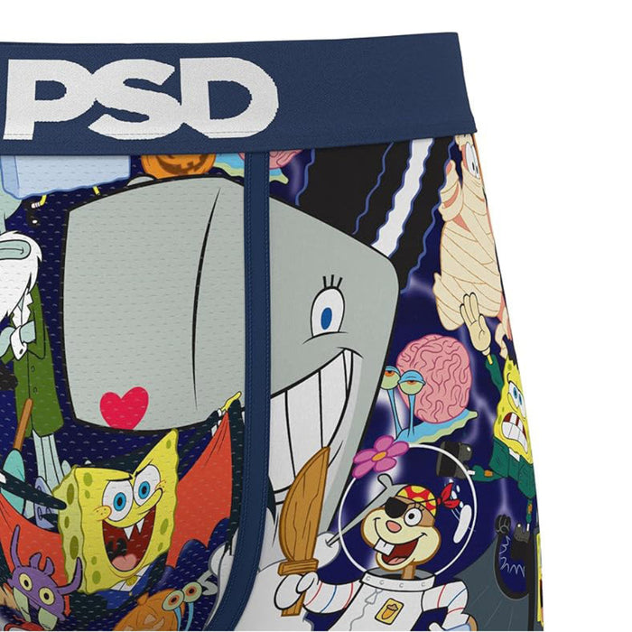 PSD Men's Multicolor Spongeboo Boxer Briefs Small Underwear - 325180104-MUL-S