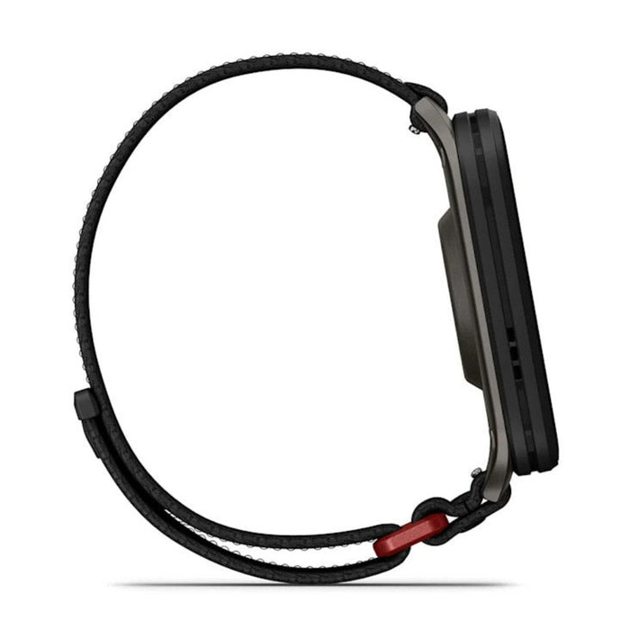 Garmin® Venu® X1 Unisex Black With Slate Titanium Caseback And Black ComfortFit Nylon Band AMOLED Display Advanced Health And Fitness Features Thin And Lightweight GPS Smartwatch  - 010-02980-00