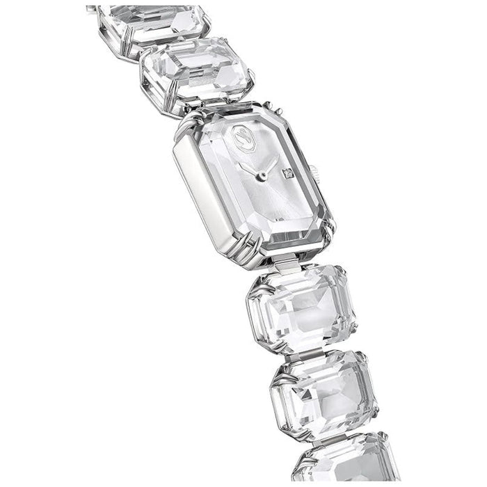 Swarovski Millenia Women's White Dial Silver Band Analog Swiss Quartz Watch - 5621173