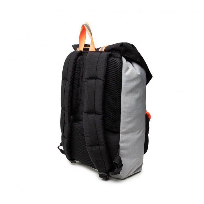 Herschel Little America Mid-Volume Backpack, Sharkskin Enzyme Ripstop/Black Enzyme Ripstop/Shocking Orange - 10020-04916