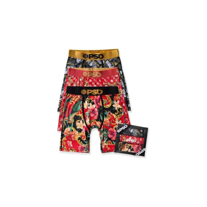 PSD Men's Multicolor Infrared Lux 3-Pack Boxer Brief Extra Large Underwear - 424180190-MUL-XL