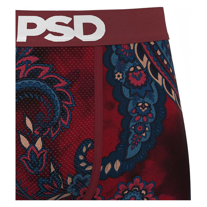 PSD Men's Multicolor Bordeaux Paisley Boxer Briefs Extra Large Underwear - 425180047-MUL-XL