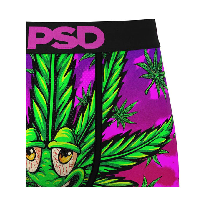 PSD Men's Multicolor Weed Budz Boxer Briefs Small Underwear - 424180091-MUL-S