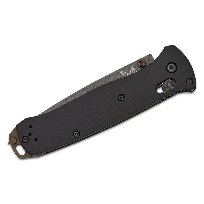 Benchmade Tungsten Gray Cerakote Tanto CPM-M4 Super Tool Steel Blade Black 6061-T6 Aluminum Handle AXIS Lock Folding Knife - BM-537SGY-03