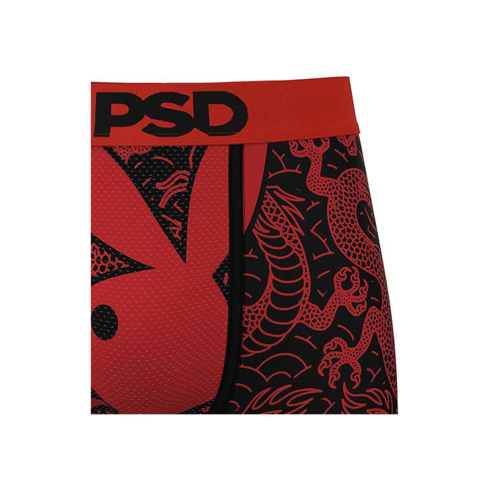 PSD Men's Multicolor Playboy Dragon Boxer Briefs Large Underwear- 424180005-MUL-L