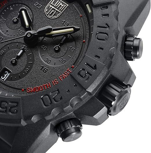 Luminox Unisex Black Dial Black Rubber Band Navy Seal Chronograph Swiss Quartz Watch - XS.3581.SIS