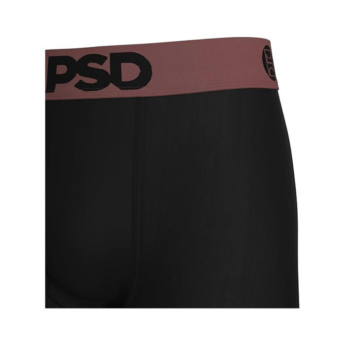 PSD Men's Black Rose Gold Solid Luxe Modal Boxer Briefs Extra Large Underwear - 125180247-BLK-XL