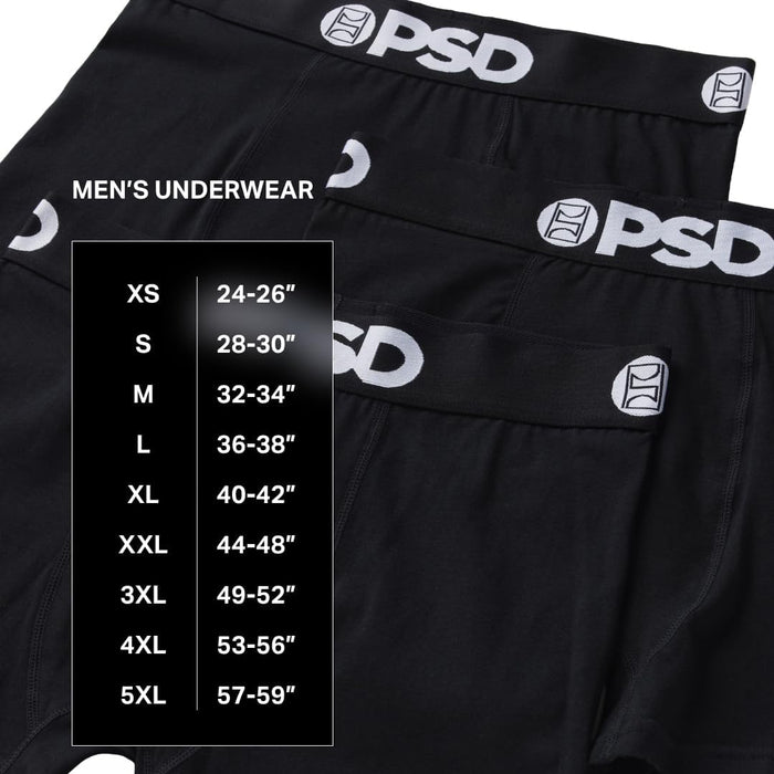 PSD Men's Multicolor Emblem Luxe Boxer Briefs Underwear - 124180013-MUL