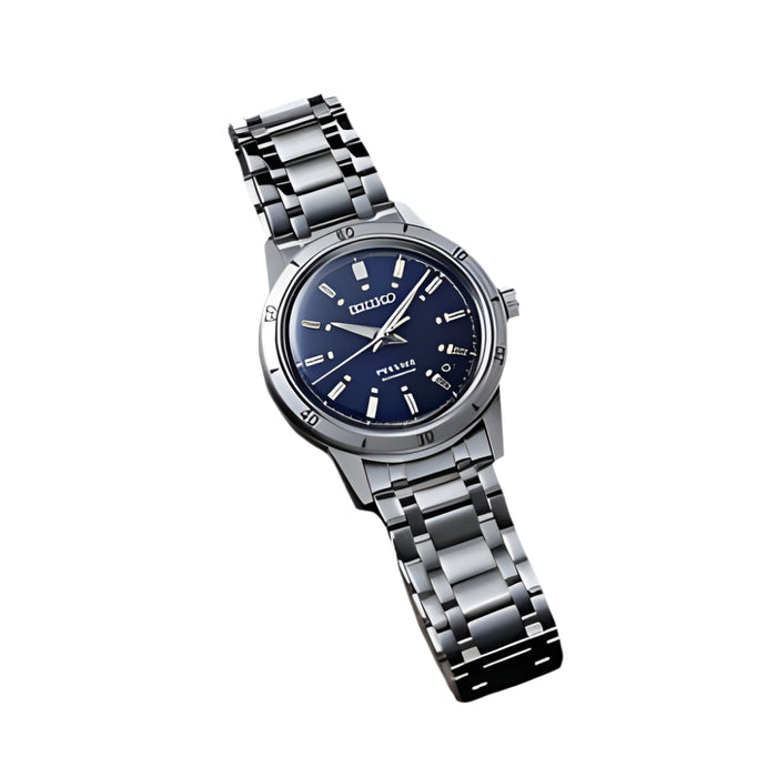Seiko Presage Men's Blue Dial Silver Stainless Steel Band Analog Automatic Watch - SRPL07