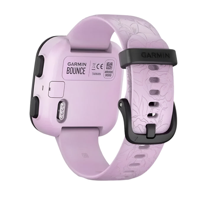 Garmin Bounce Kid's Lilac Floral Two-Way Text And Voice Messaging Location Tracking Smartwatch - 010-02448-01