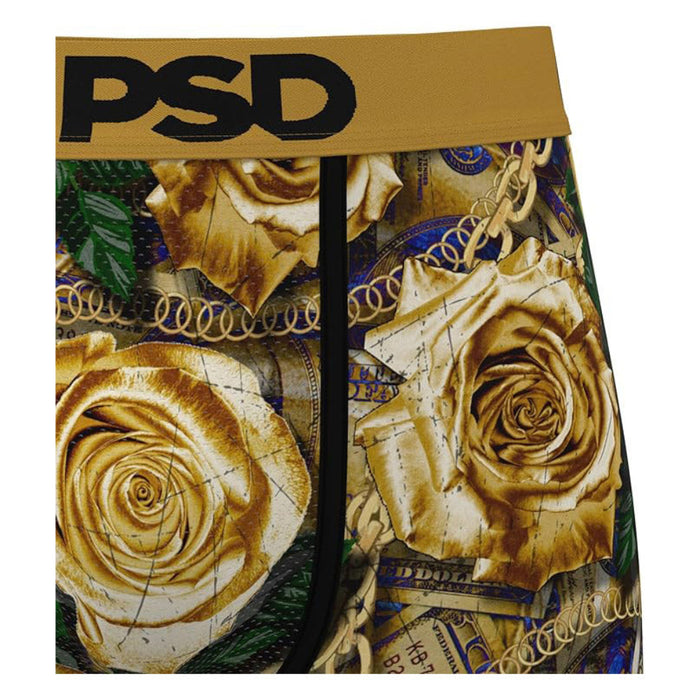 PSD Men's Multicolor Golden Petals Boxer Briefs Medium Underwear - 425180040-MUL-M