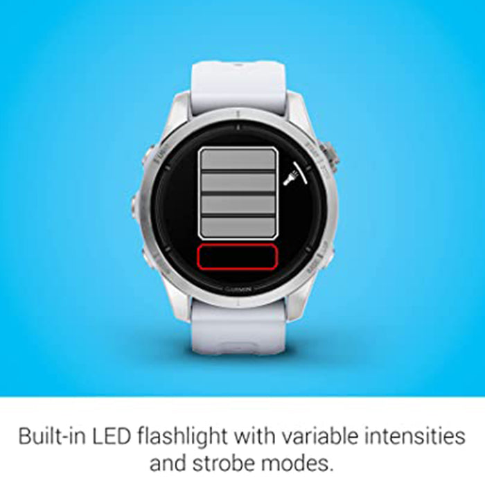 Garmin epix Pro (Gen 2) Standard Edition 42mm Whitestone Advanced Training Technology Built-in Flashlight High Performance Smartwatch - 010-02802-00