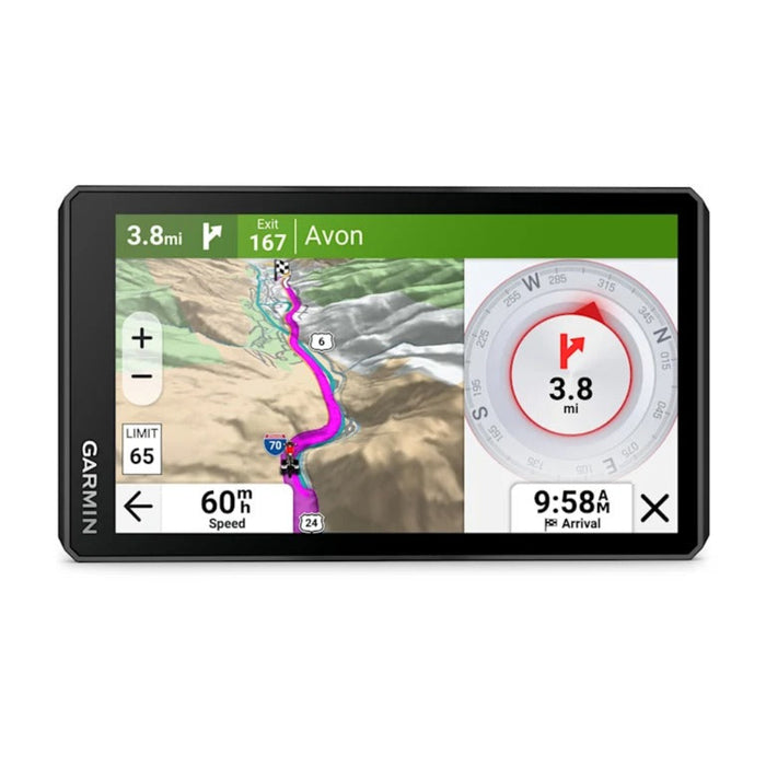 Garmin Unisex Black Lean Angles Custom Route Planning Adventurous Navigation Group Rides Garmin Performance Package Plan Option for Drag Racing Timer and Lap time Review 6-inch Rugged Motorcycle GPS - 010-03861-00