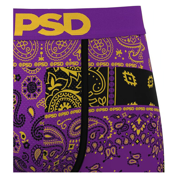 PSD Men's Multicolor Purple Maze Boxer Briefs Extra Large Underwear - 425180046-MUL-XL