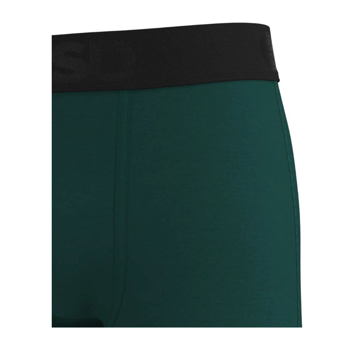 PSD Men's Deep Green Solid Luxe Modal Boxer Briefs Medium Underwear - 325180099-GRN-M