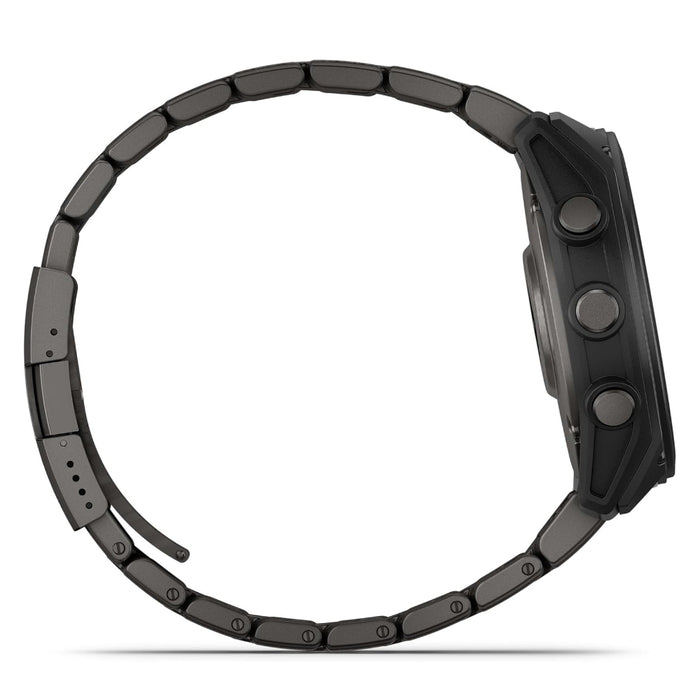 Garmin D2™ Mach 2 – 51 MM Unisex Carbon Gray DLC Titanium With Titanium Bracelet Advanced Flight Maps LED Flashlight Built-in Microphone/Speaker For Calls And Texts Premium Aviator Smartwatch With GPS - 010-02905-30
