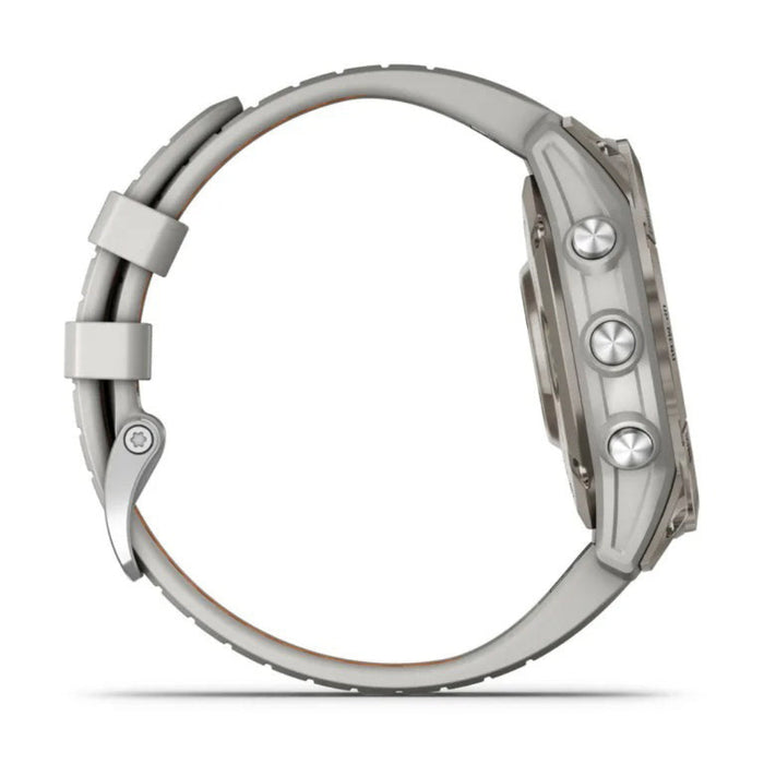 Garmin fenix 7 Pro Sapphire Solar Built-in Flashlight Solar Charging Capability Fog Gray/Ember Orange Multisport GPS Smartwatch - 010-02777-20