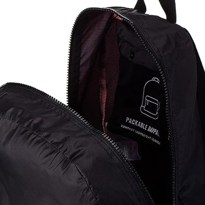 herschel backpack packable Herschel Unisex Black Packable 24.5L Casual Daypack Backpack