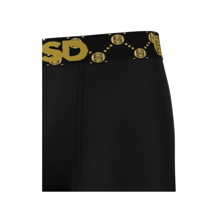 PSD Men's Emblem Black Solid Cotton Boxer Briefs XX-Large Underwear - 125180116-BLK-XXL