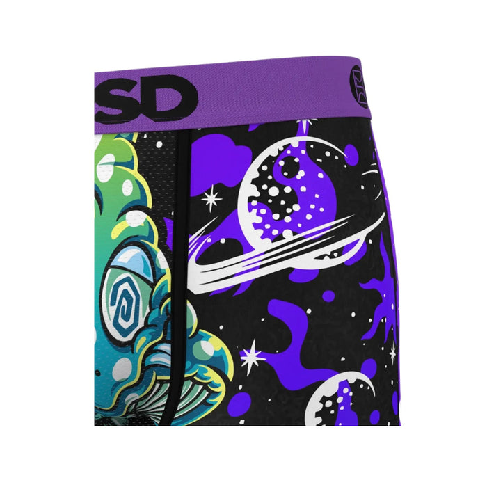 PSD Men's Multicolor Spaced Shrooms Boxer Briefs Extra Large Underwear - 424180090-MUL-XL