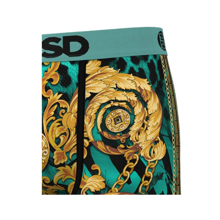 PSD Men's Multicolor Regal Cheetah Boxer Briefs Small Underwear - 424180059-MUL-S