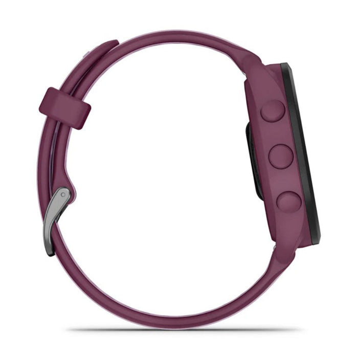 Garmin Unisex Berry Forerunner 165 Music Colorful AMOLED Display Training Metrics and Recovery Insights Music on Your Wrist Running Smartwatch - 010-02863-33