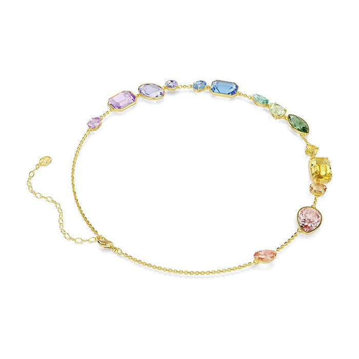 Swarovski Women's Multicolored Mixed Cuts Gold-tone Plated Gema Necklace - 5741584
