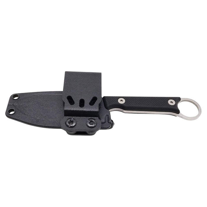 White River Black G-10 handle Silver Knives Firecraft 3.5 Pro Fixed Blade Knife - WRFC3.5-TBL-MAG