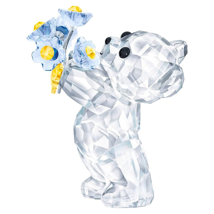 Swarovski Clear Crystal with Blue and Yellow Accents Kris Bears Forget Me Not for Home Decor - 5427993