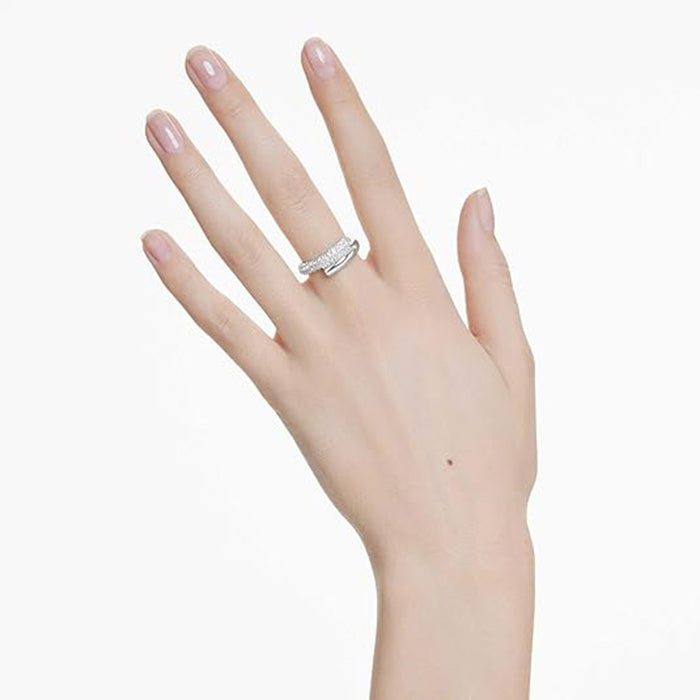 Swarovski Clear Size 8 Crystal Rhodium Finished Dextera Ring - 5695936