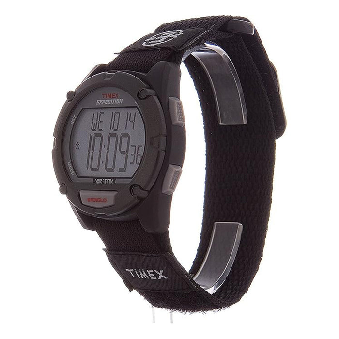 Timex Men's Gray Dial Black Nylon Strap Expedition Digital CAT Fast Wrap Watch - T49949